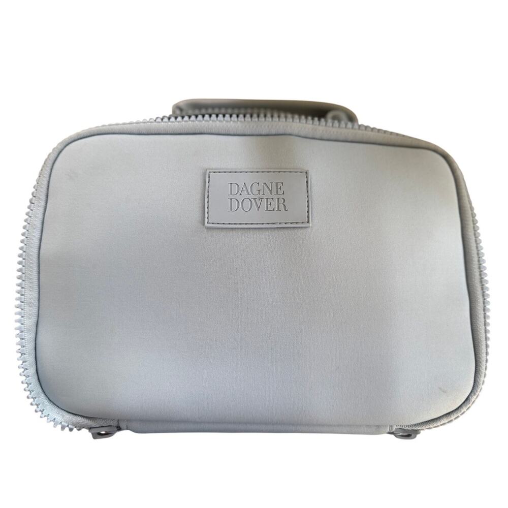 Dagne Dover Axel Baby Blue Top Handle Zip Travel Case Lunch Box MISSING Strap